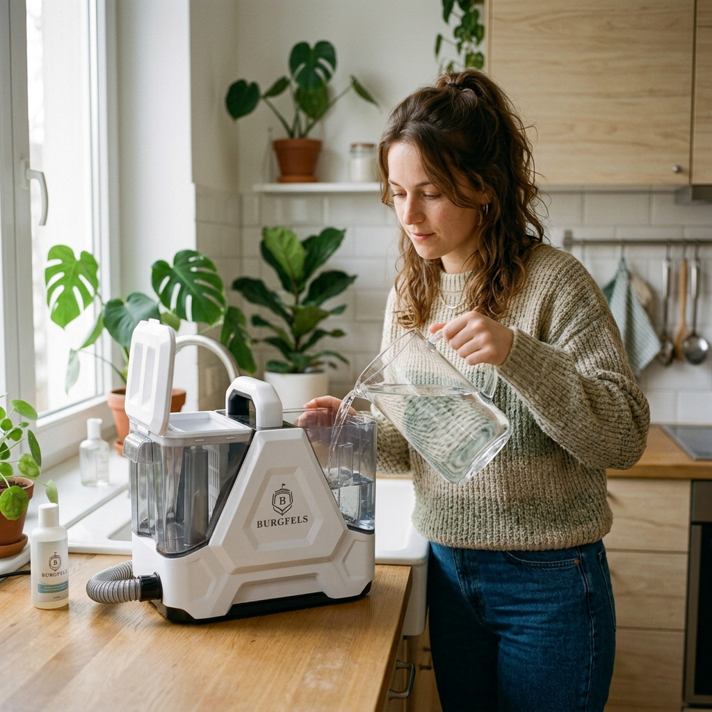 Burgfels PRO14WS Wassertank und Handhabung